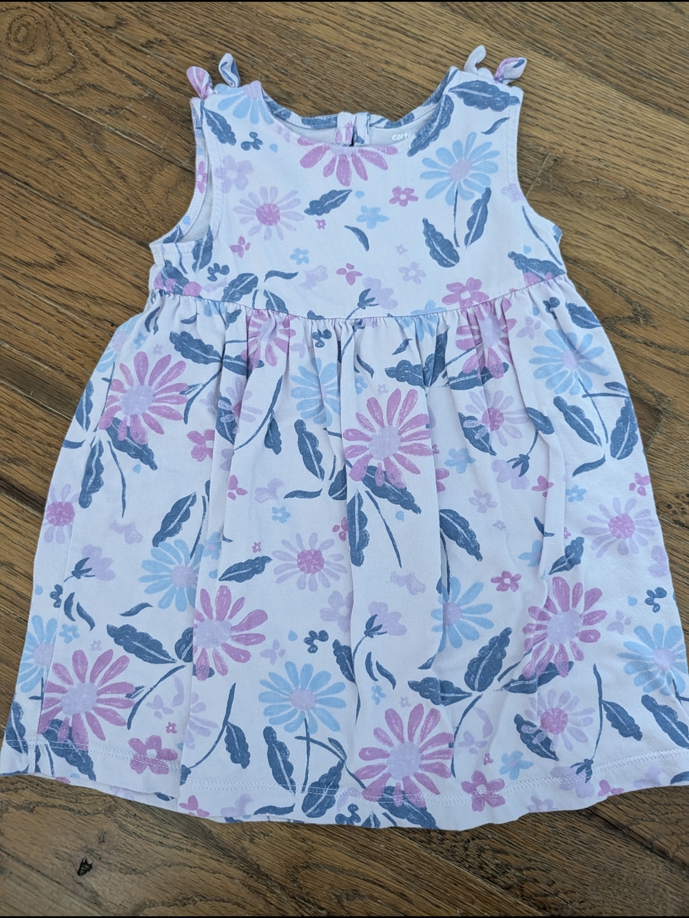 Carter's Floral Tank Dress in Pink & Blue 2T w/ Bloomers